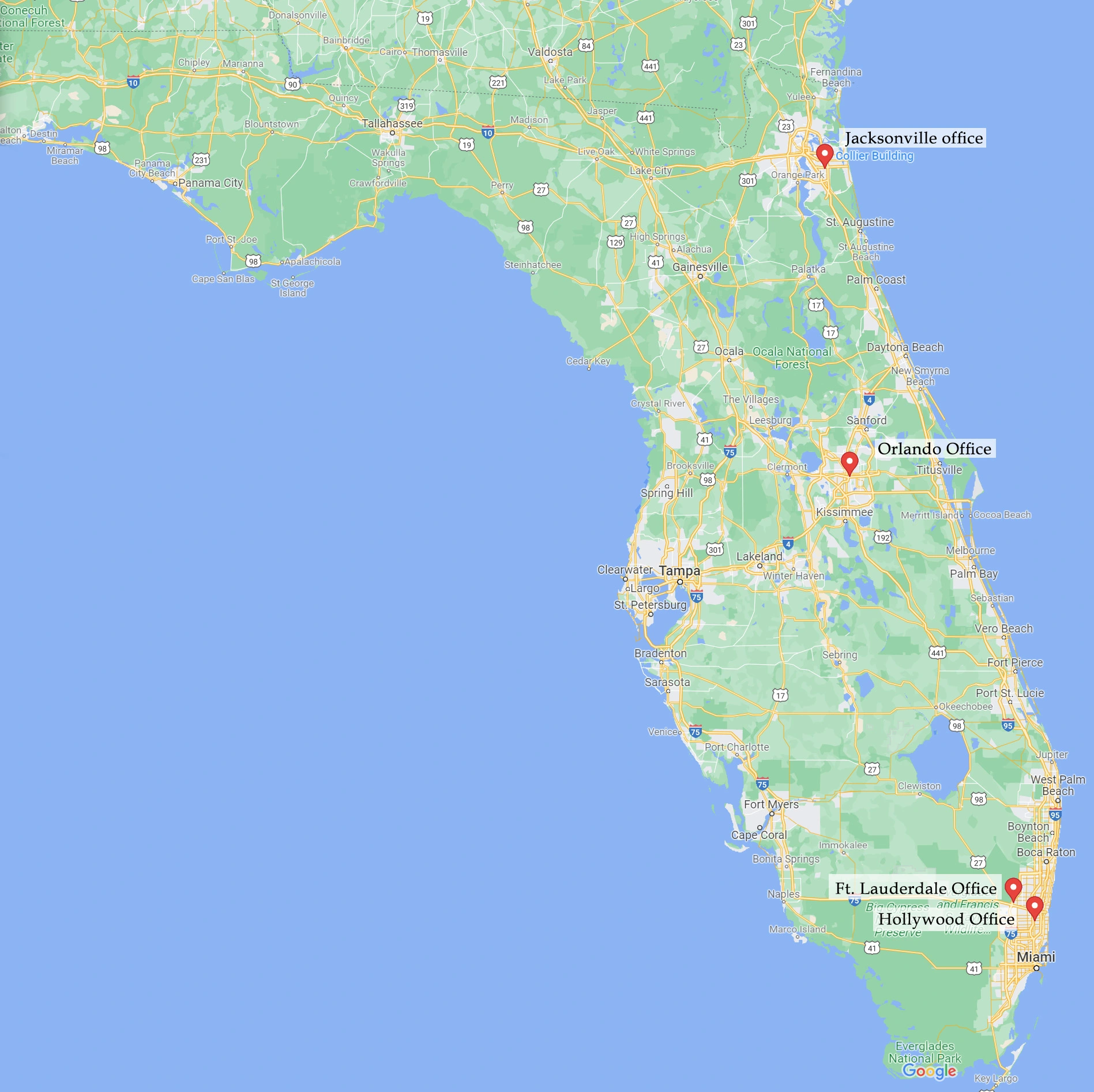 Florida térkép