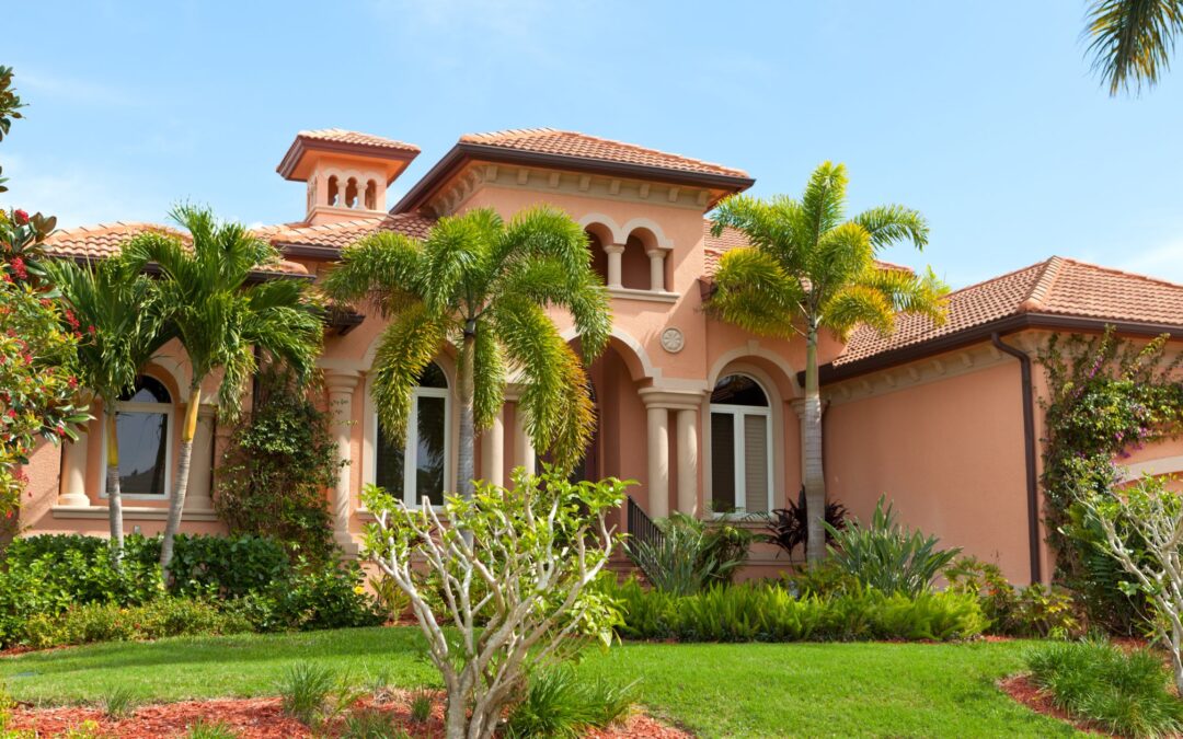 Családi ház Floridában mediterrán hangulat, pálmafák